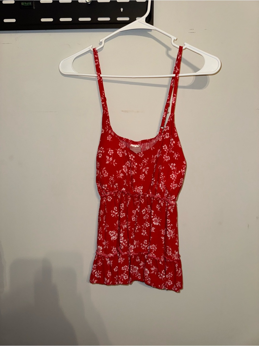 Old Navy Red Floral Spaghetti-Strap Camisole